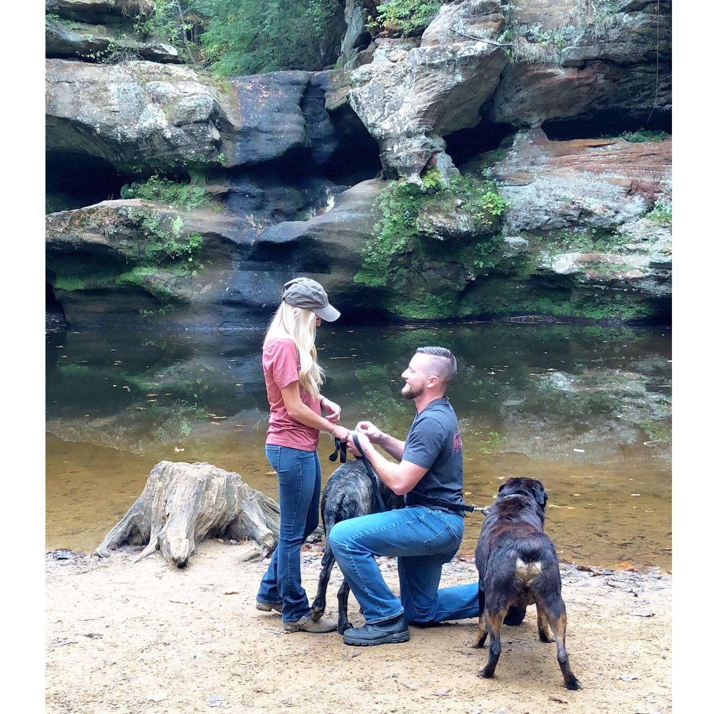 She said YES! Old Man's Cave - Logan, OH - October 2019
