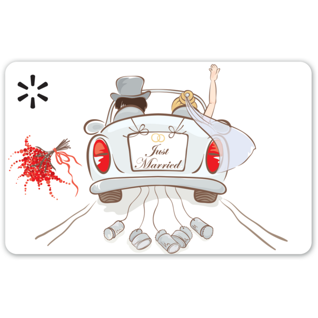 Just Married Walmart Gift Card