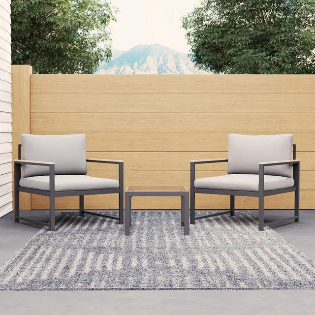 Keagan Metal 2 - Person Seating Group with Cushions