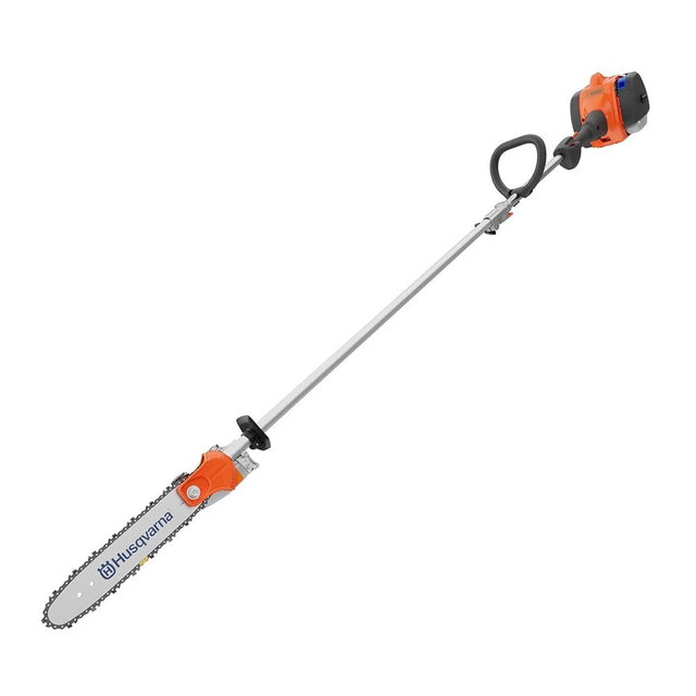 Husqvarna 122LKP Gas Pole Saw, Multi-Purpose Tool with Pole Saw Attachment, Equipped with X-CUT Chain, 12-foot Reach Cuts Limbs up to 8 Inches Thick, 21.7CC