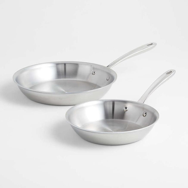 All-Clad ® D3 Curated Stainless Steel 8" and 10" Fry Pans Set