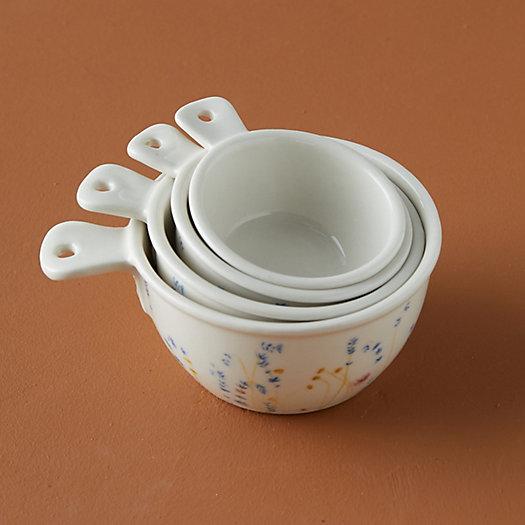 Floral Ceramic Measuring Cups