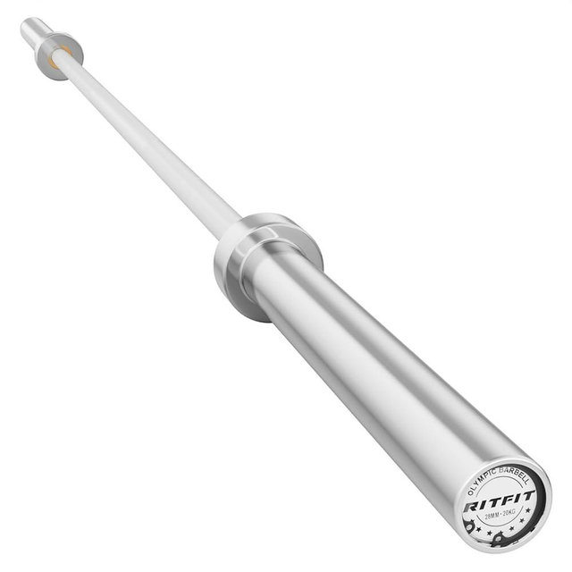 RITFIT 7FT Olympic Barbell for Strength and Weightlifting Training - 2 Inch Olympic Bar for Squat, Deadlift, Bench Press, Curl, Overhead Press - 500lbs/1000lbs/1500lbs Capacity