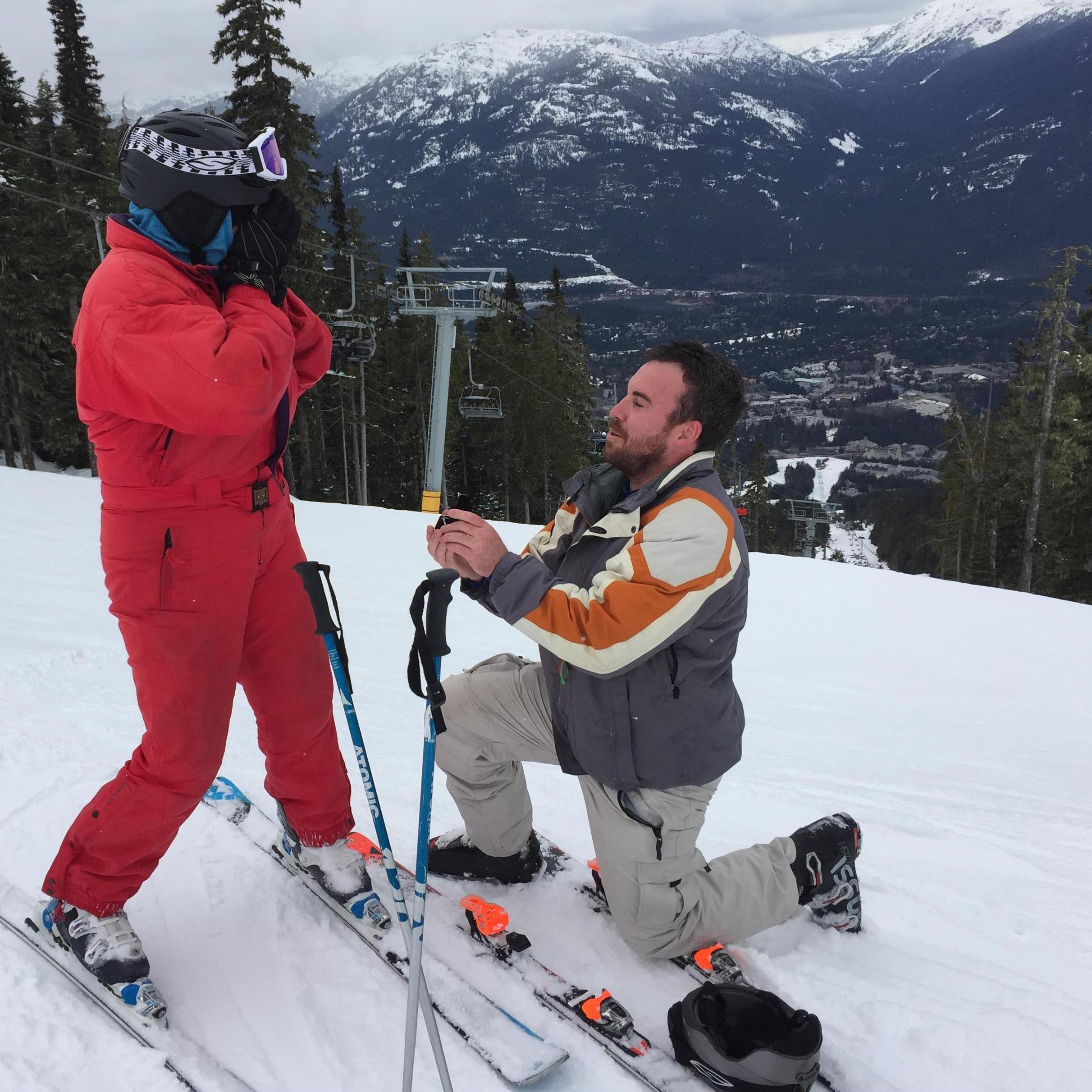 ... And then got down on one knee, asking her to marry him!! 
April 4, 2018