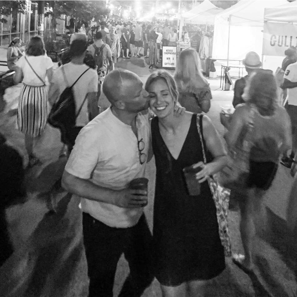 Going back to where we met 2 years later. Thomas invited me to a street festival the night we met