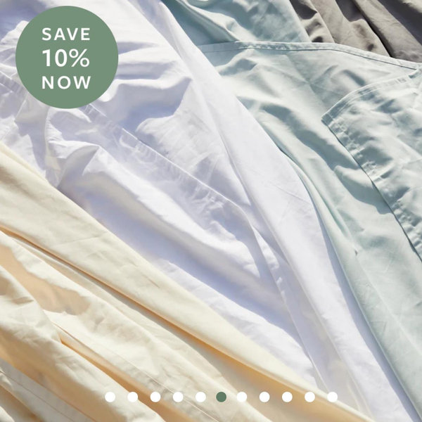 Organic Cotton Sheets, King, Gray