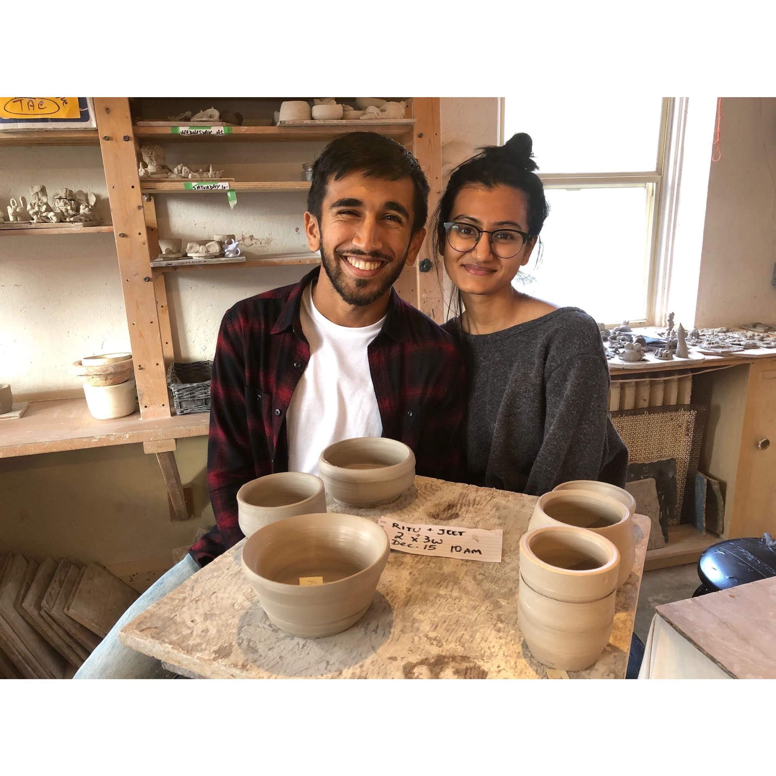 So much fun making pottery!