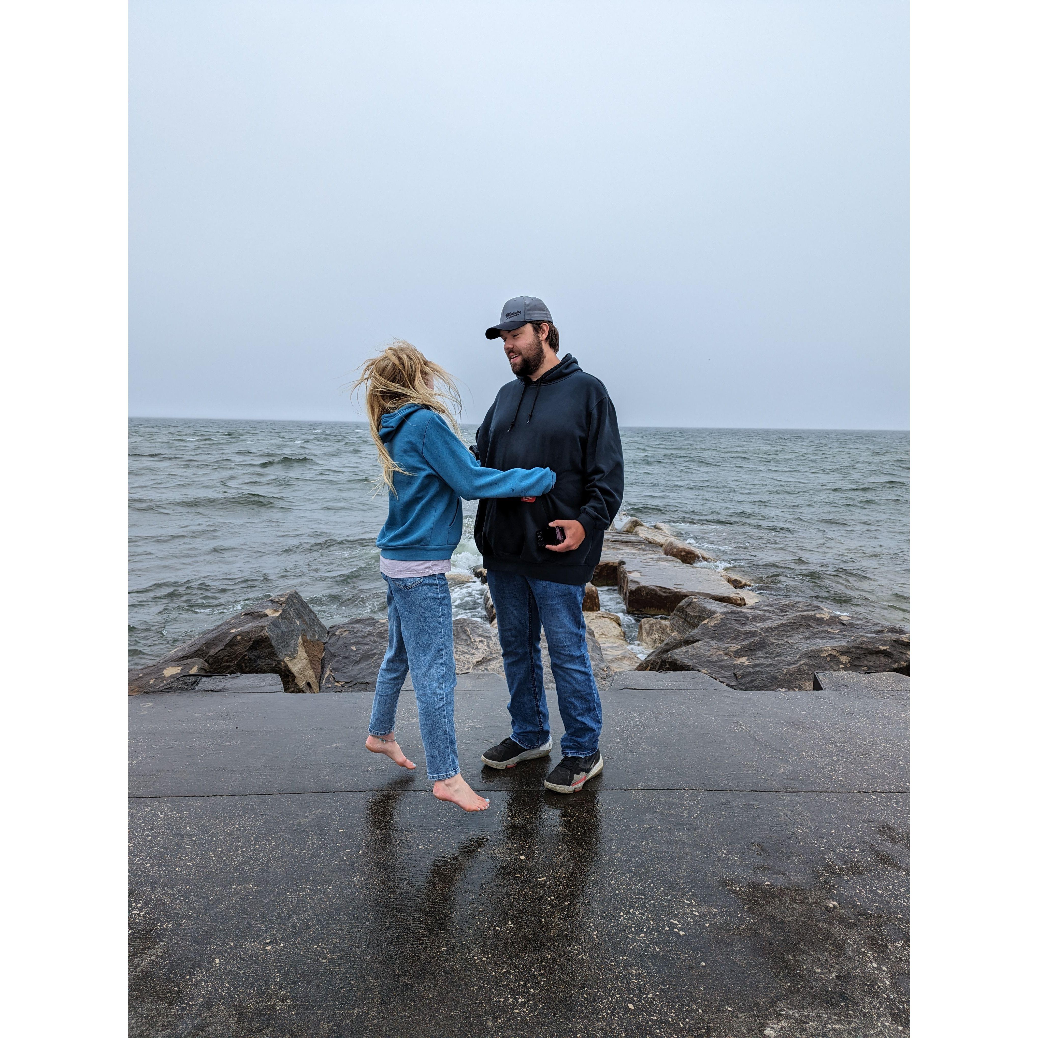 A great shot by Thea :) Me 90% of the time and Garrett just deals with the energy XD