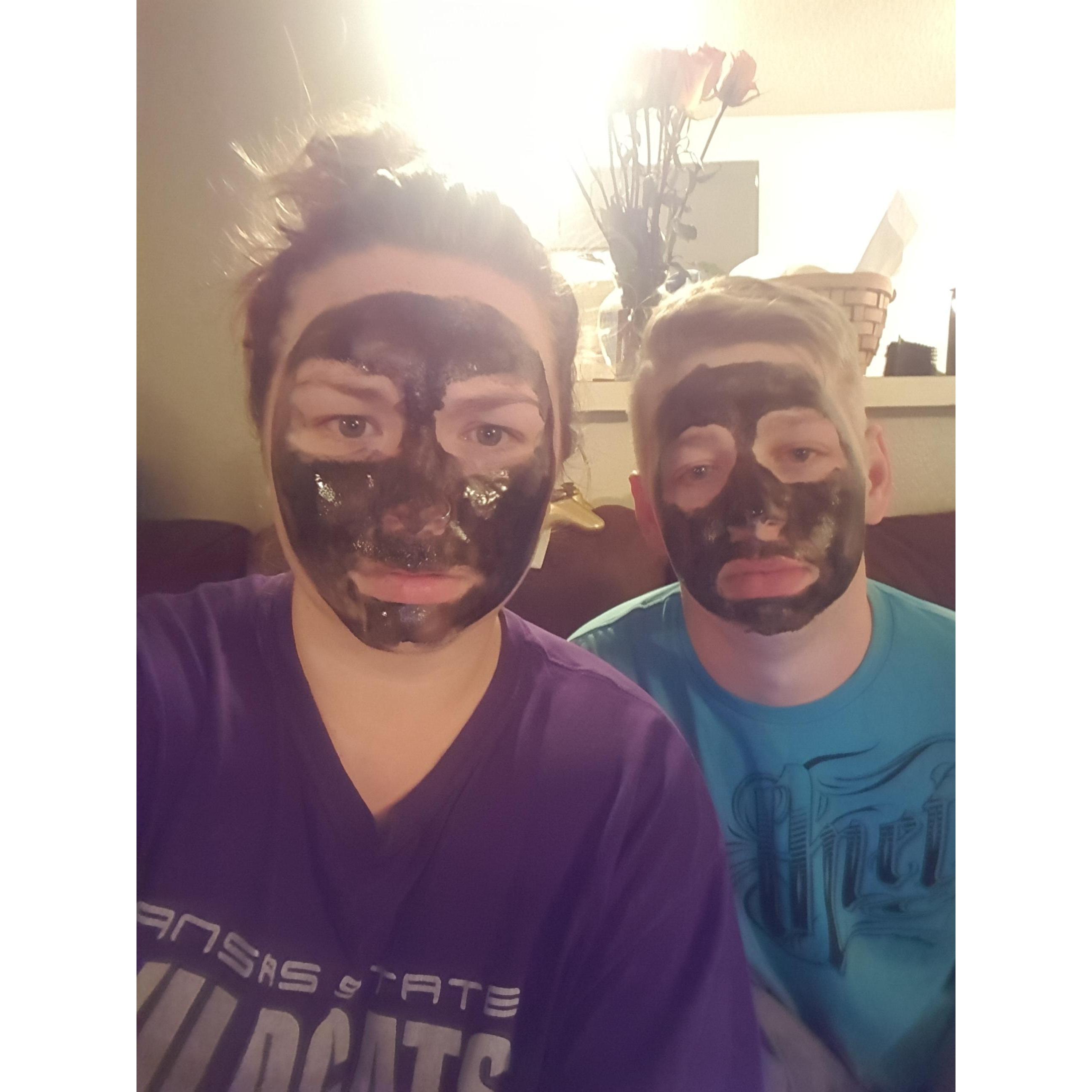 Our faces when we figured out how much it hurt to take these masks off >:( 2015