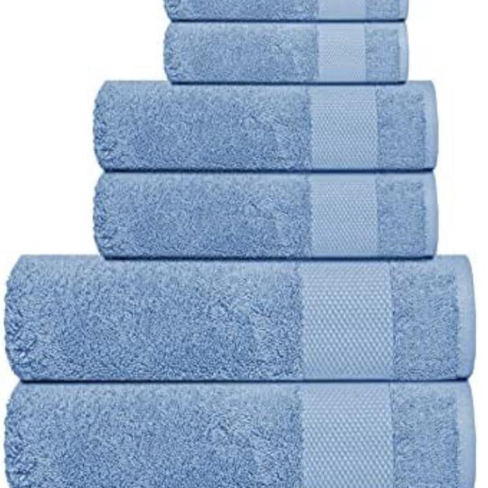  MyPillow Towel 6-Piece Set, Includes - 2 Bath Towel, 2 Hand  Towel, 2 Washcloth [Stone]