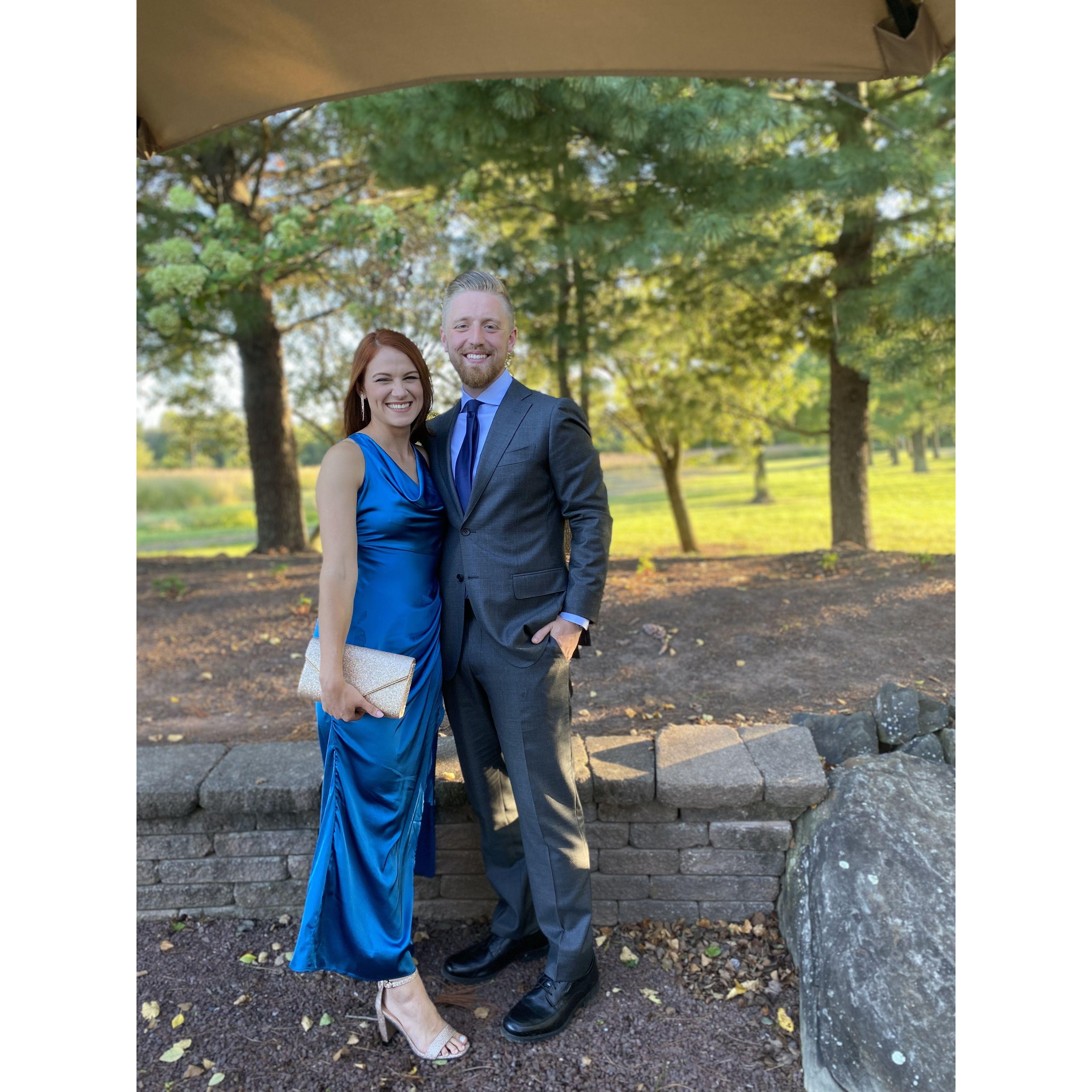 Our first wedding together!