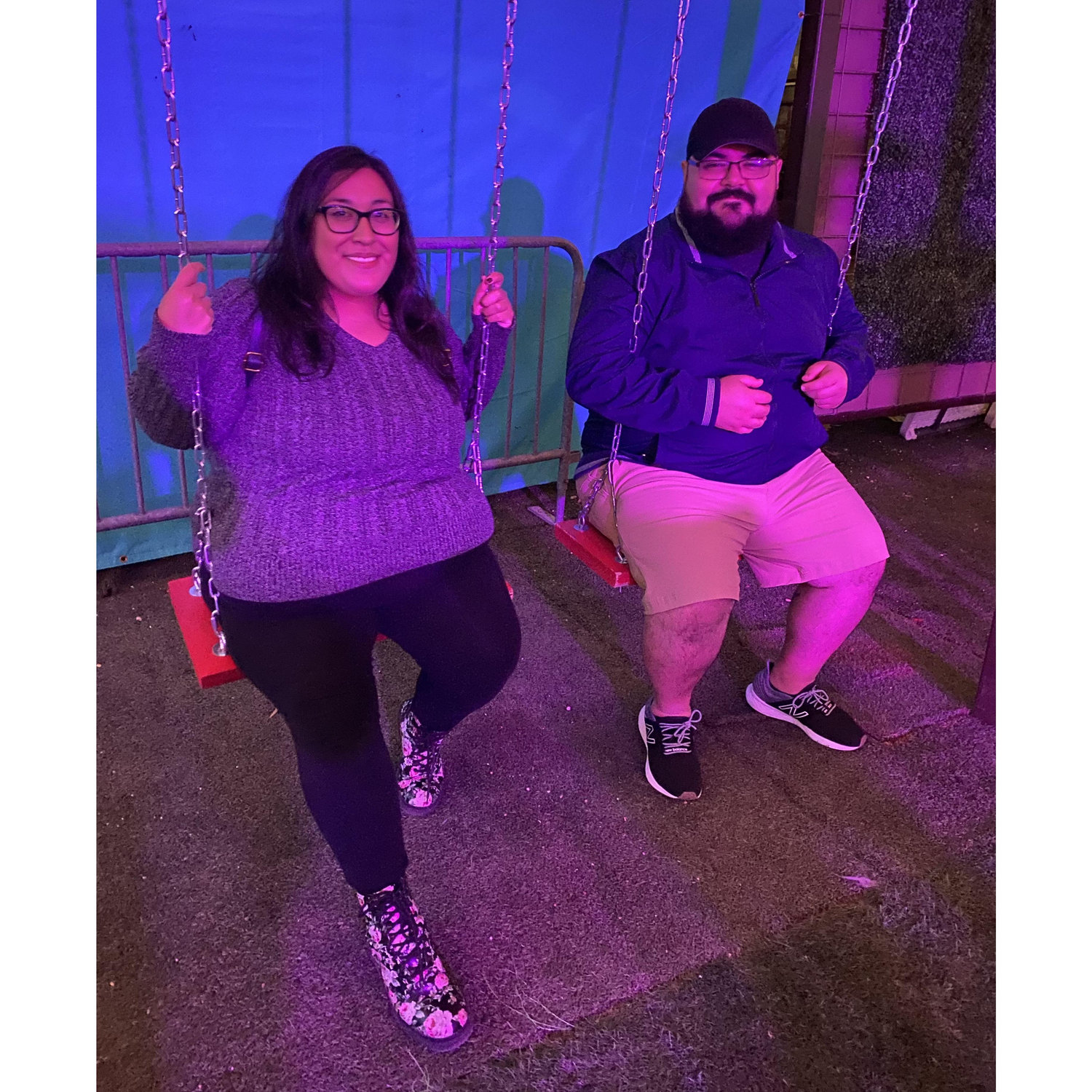 Some of our happiest moments are when we're relaxing and being silly together.