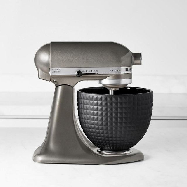 KitchenAid® 5-Qt Ceramic Bowl, Black Studded