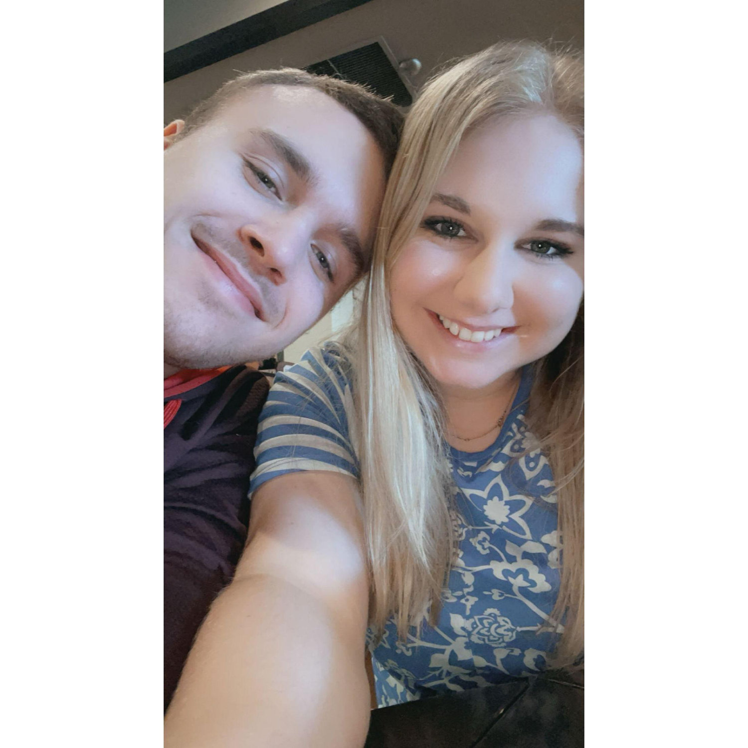 August 2020-May 2021: Lauren and Shawn spent countless hours traveling to and from State College to see each other before Lauren graduated in May.