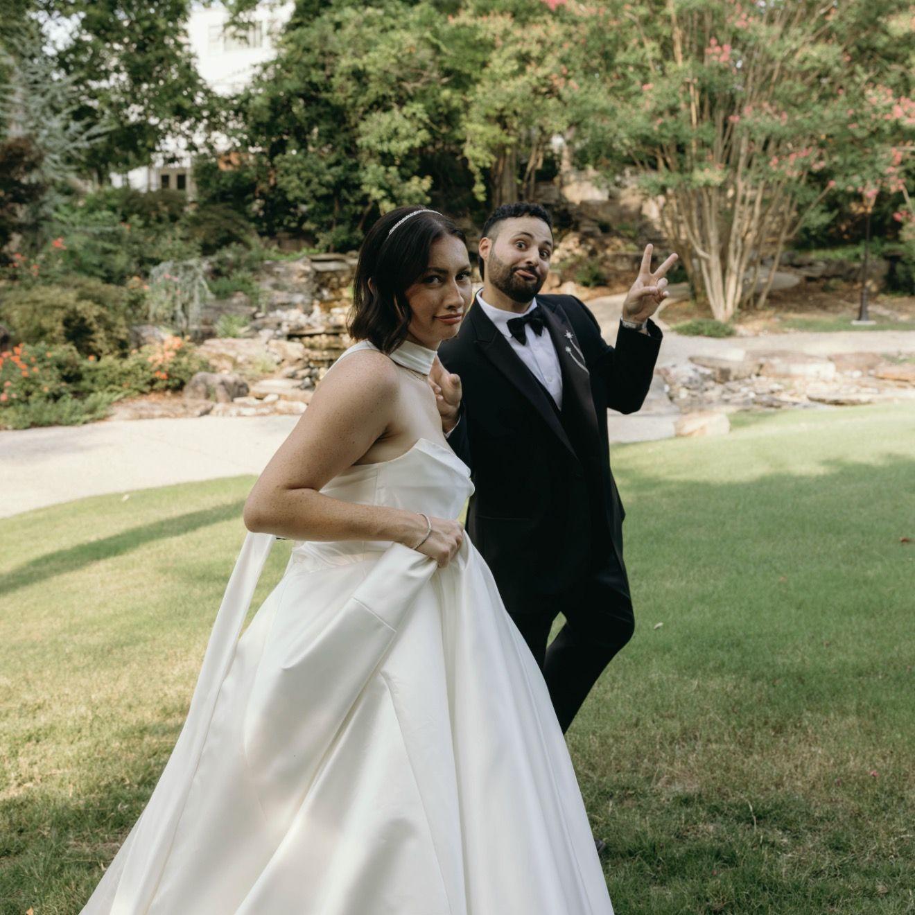 Our fake wedding hahah, first modeling job!