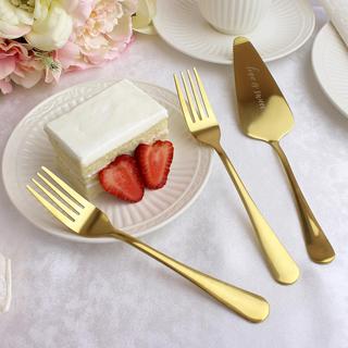 Love Is Sweet Fork & Cake Server Set