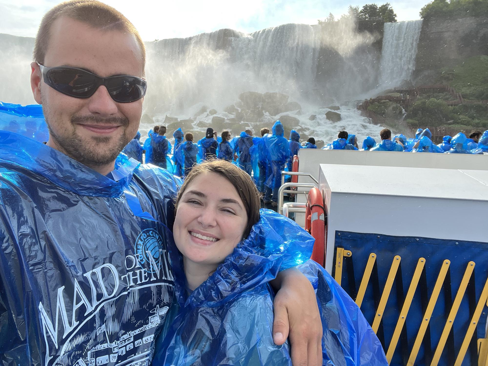 Maid of the Mist!! Pro tip - bring goggles or sunglasses!!
