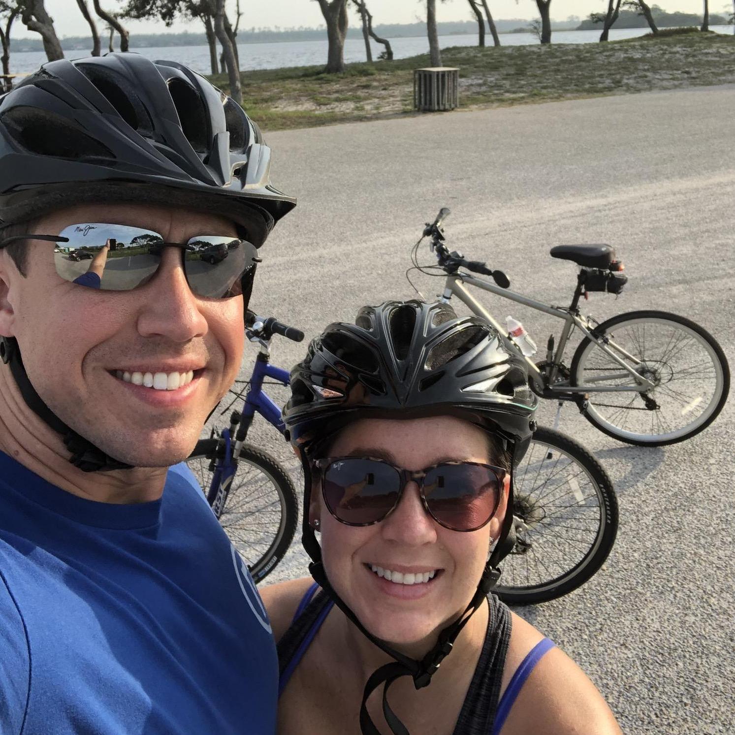 While on vacation, we always start each day with a few miles on our bikes!