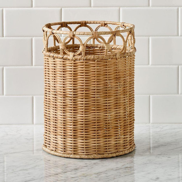 Monique Lhuillier Antibes Trash Can, Natural