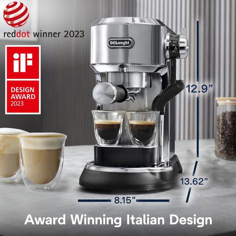 De'Longhi, Dedica Maestro Plus Espresso Machine with Steam Wand | Zola