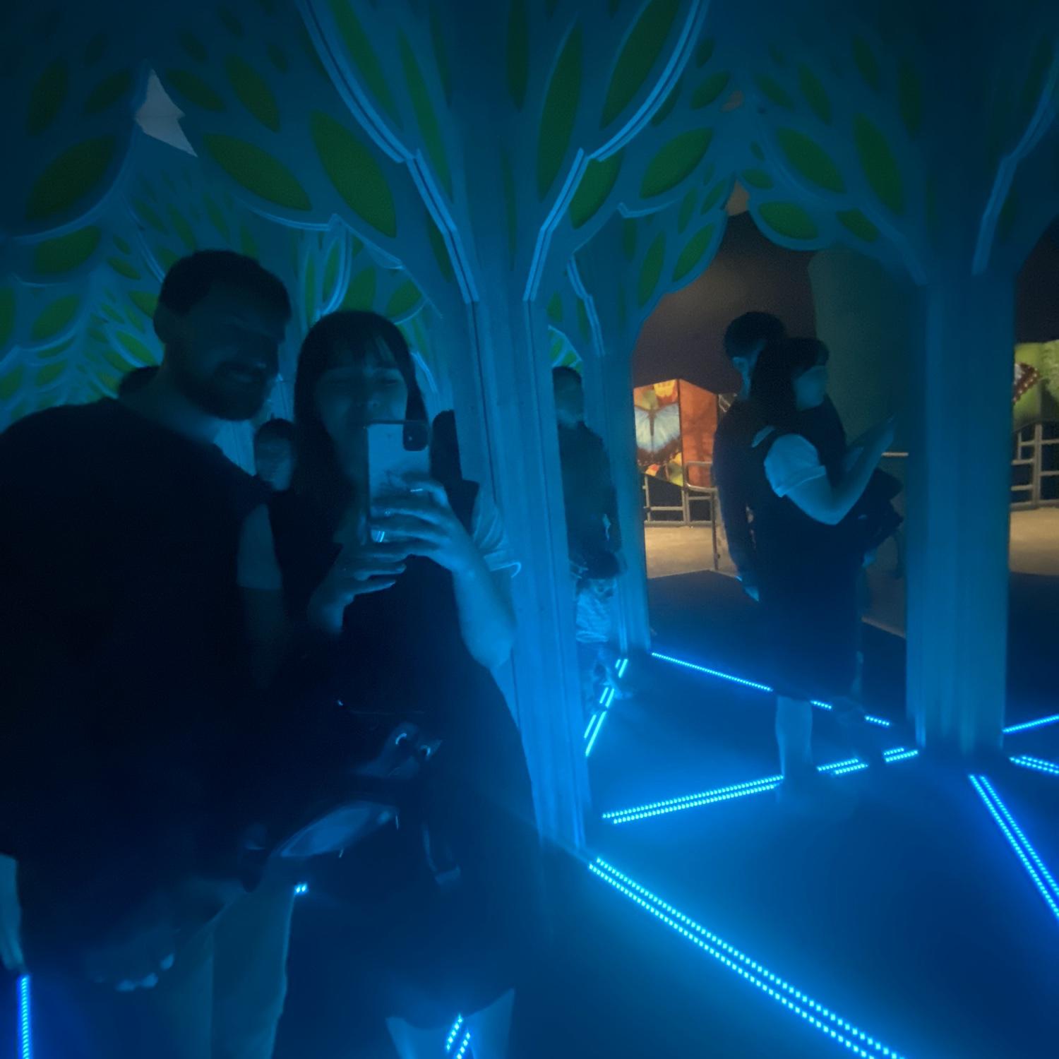 Mirror maze at the Fernbank!