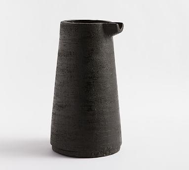 Terra Cotta Pitcher, Pitcher, Black