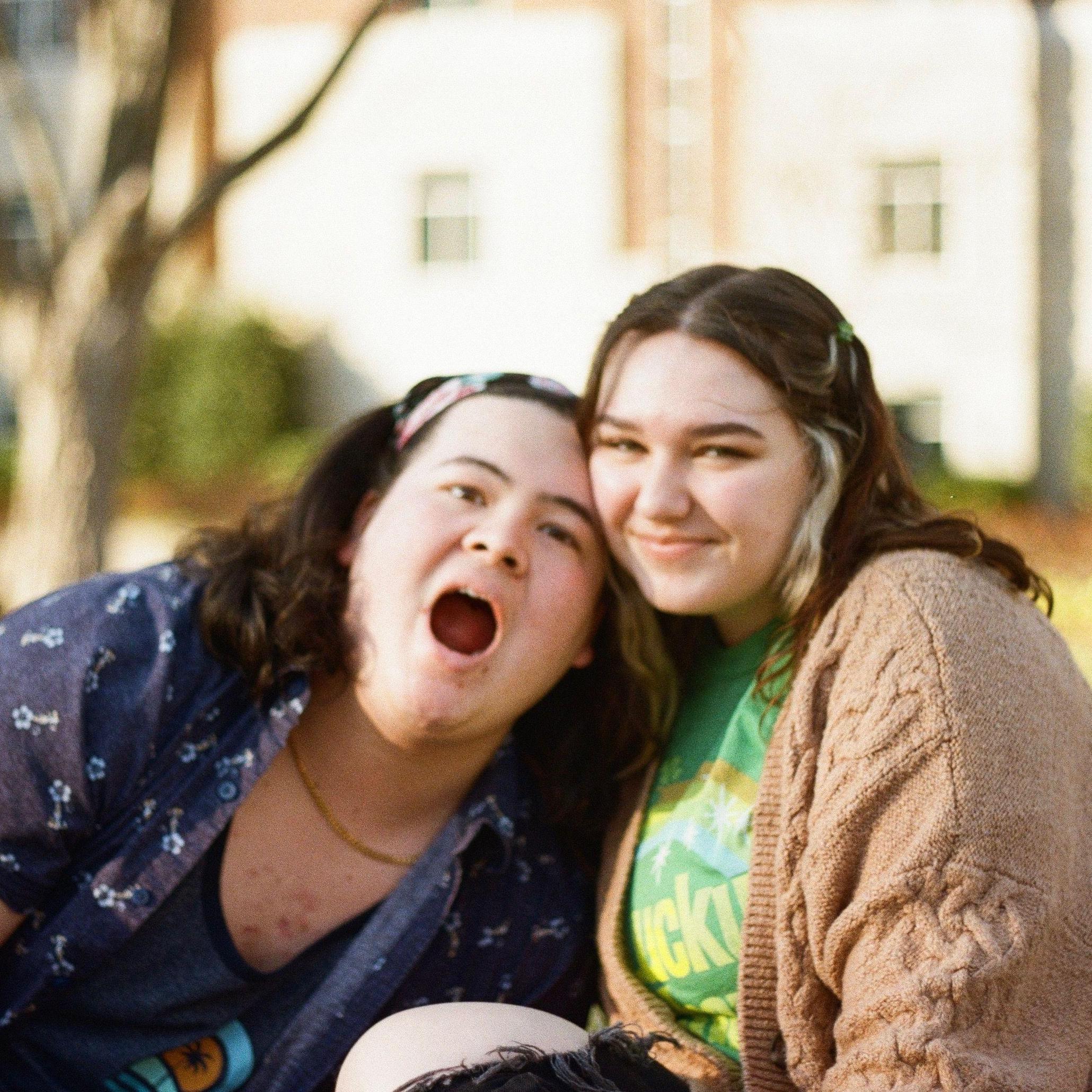 Hanging out on the Belmont lawn