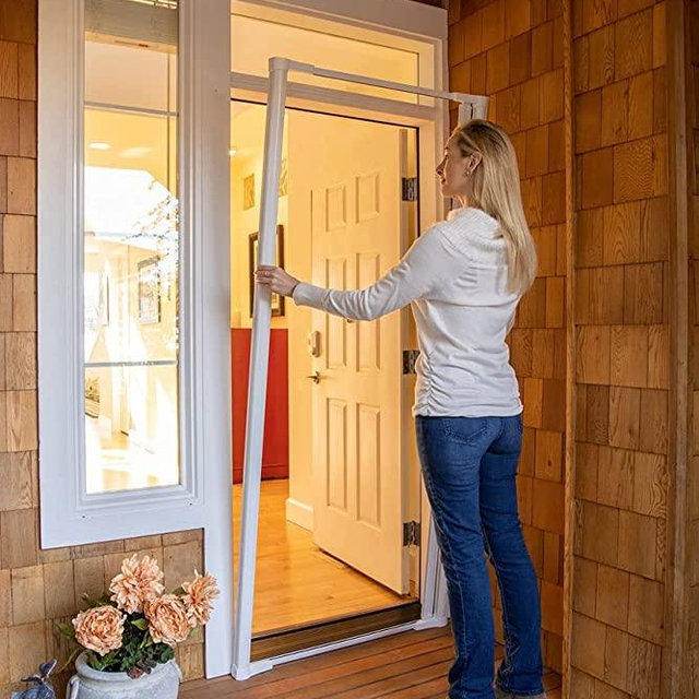 Cool Genius Retractable Screen for Single Door (Standard {Width (32" to 36") x Hight 80", White)