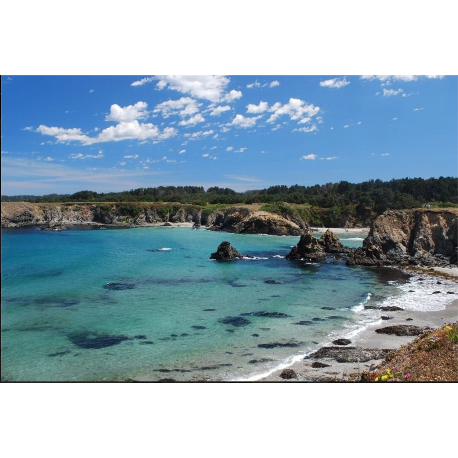 The Pacific Ocean below the Albion River Inn