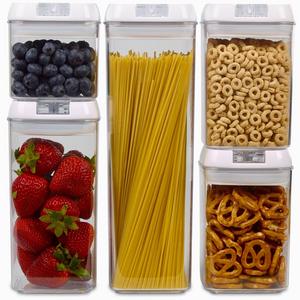 Airtight Food Storage Containers with Lids - BPA Free, Dishwasher Safe, FDA Approved food grade materials, Airtight, Liquid Friendly