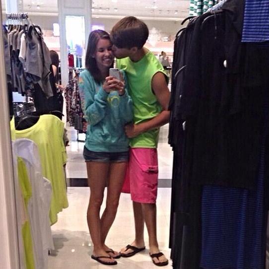 When neither of you can drive so you get your parents to drop you off at Pier park and take selfies in Forever 21>>, 2014