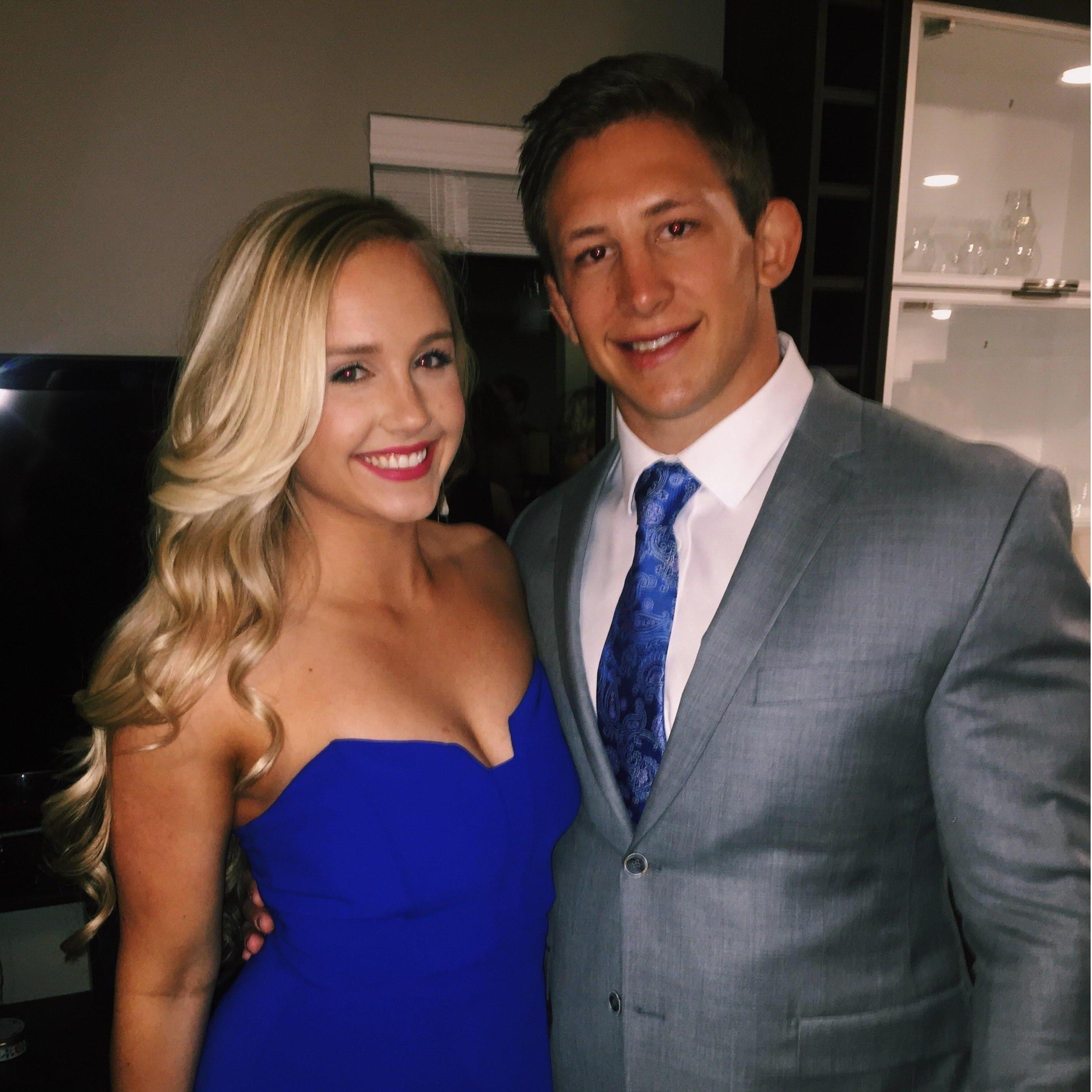Our first pic together! Alexis's junior year DG formal.