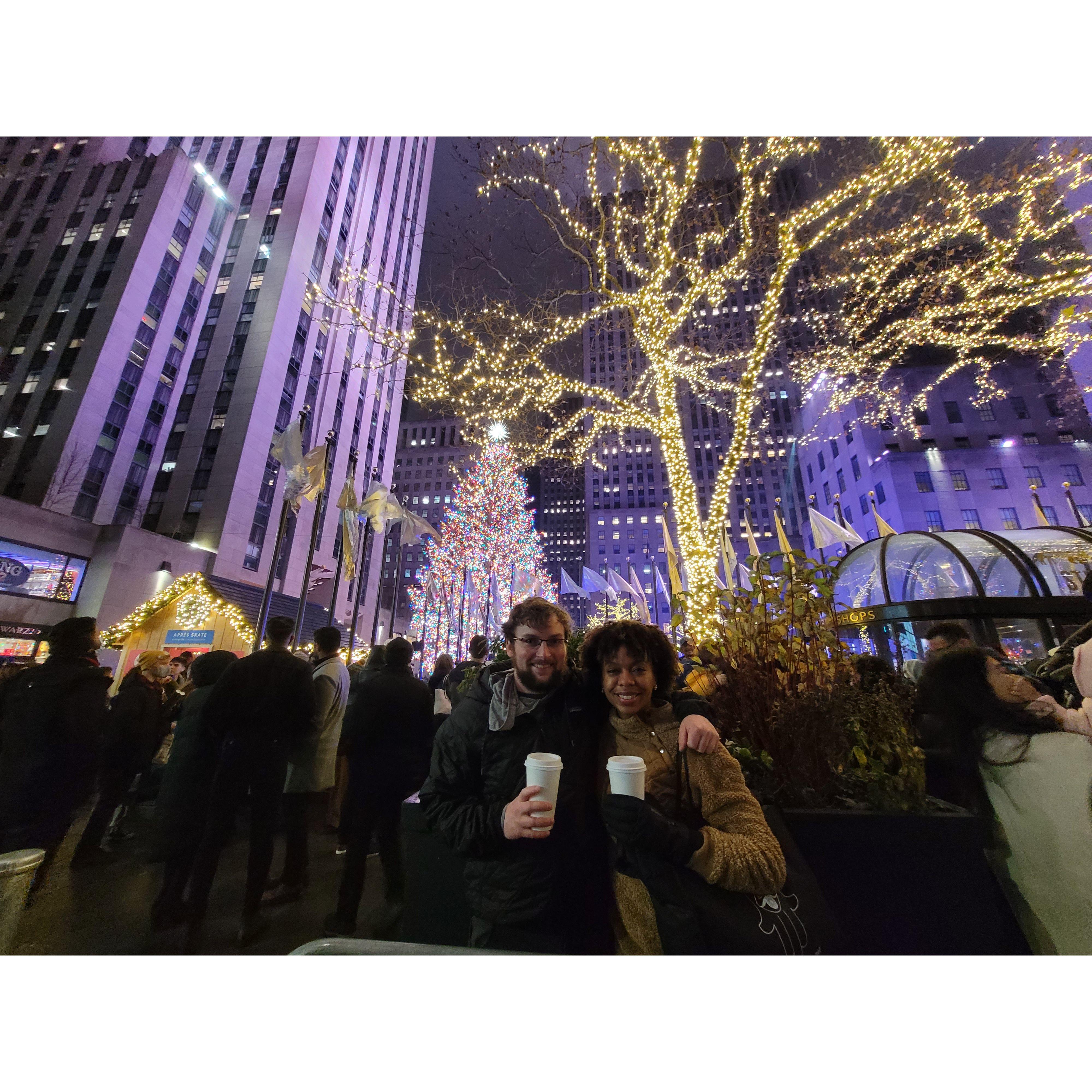 Hot cocoa in New York, NY.