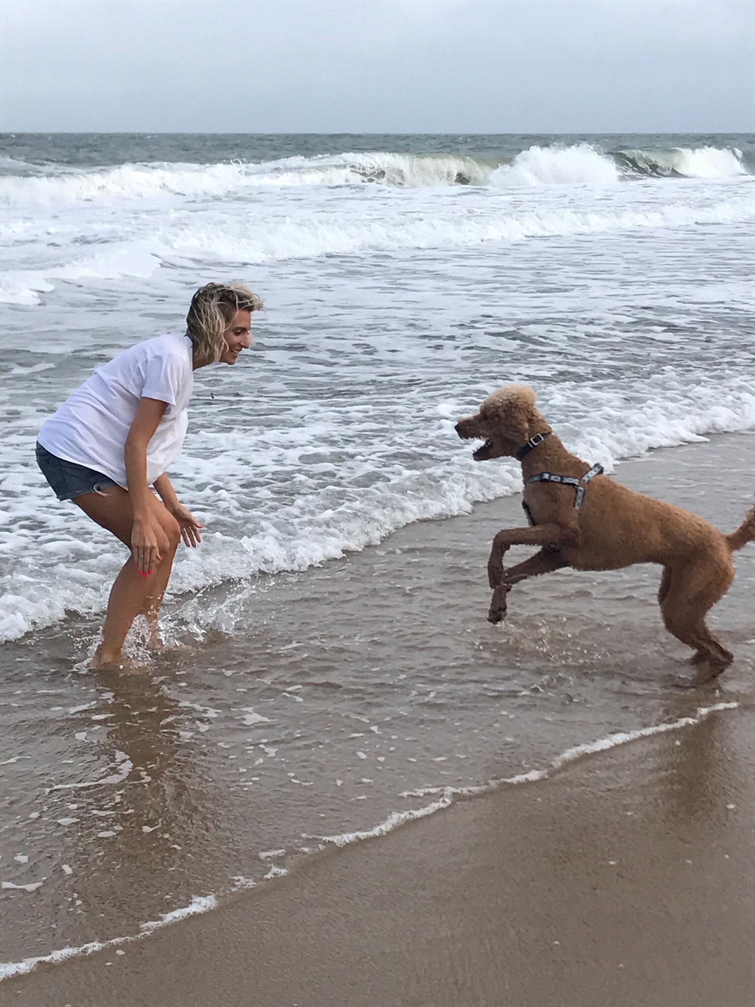 Henry’s first time at the beach
