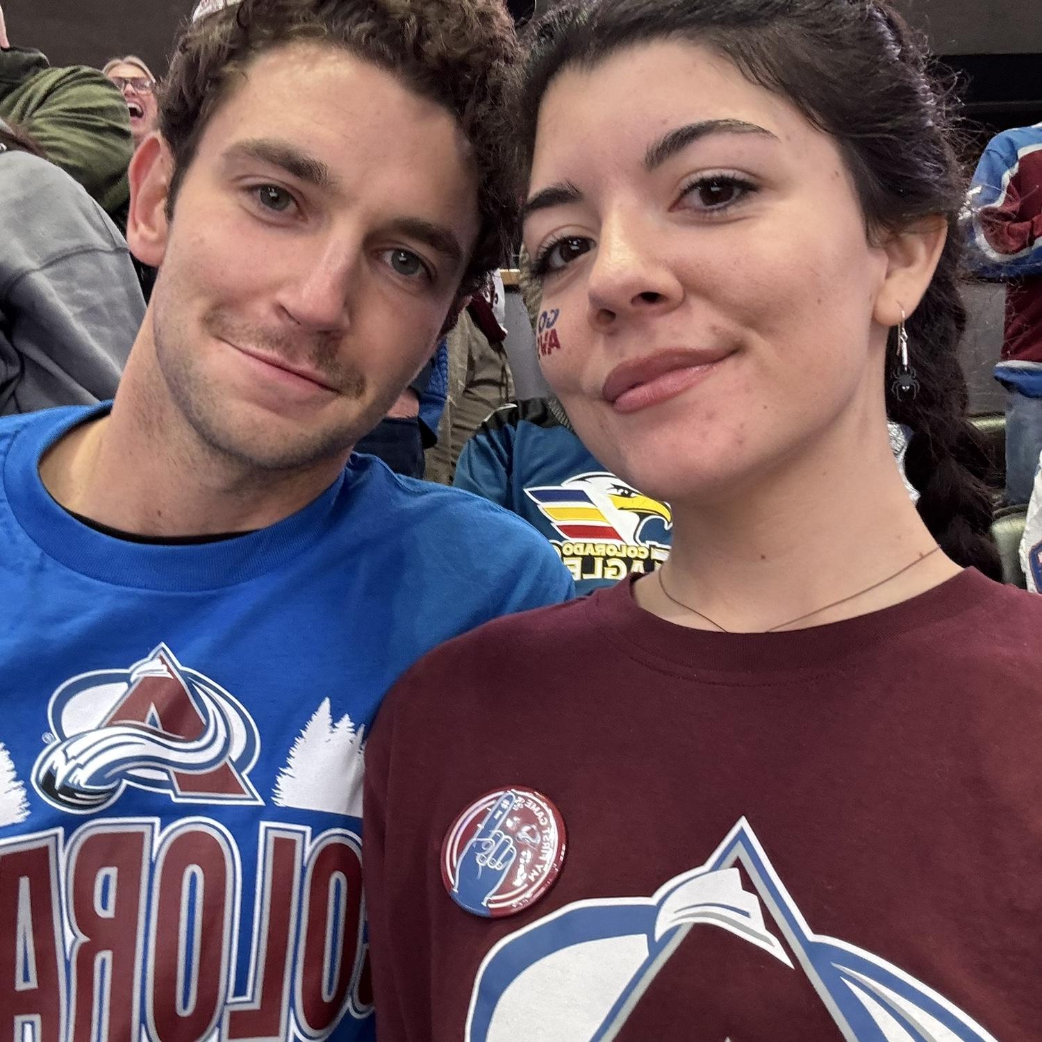 Go Ave's! Julia's first hockey game