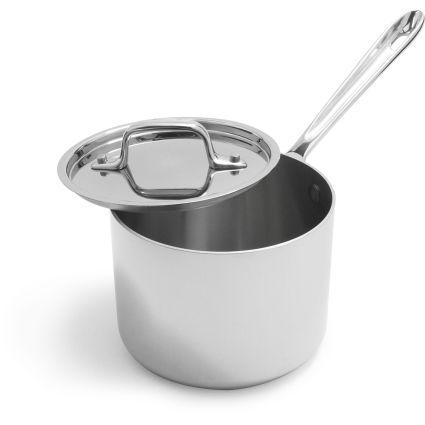 Sur la Table All-Clad d3 Stainless Steel Saucepans with Lids (2 quart)
