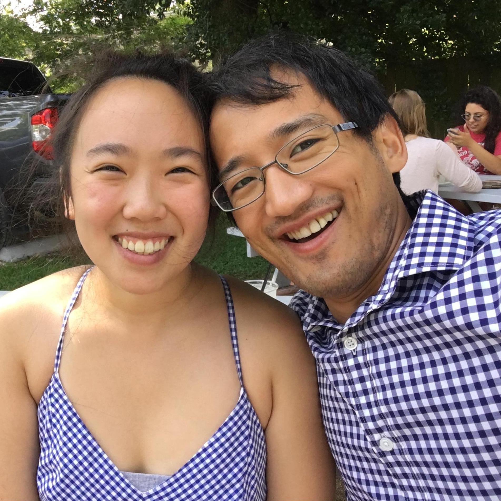 We love coffee and spending time together at coffee shops. Here we are at one of our favorites: Throughgood Coffee in Houston. We're also wearing matching outfits! 100% on purpose too!