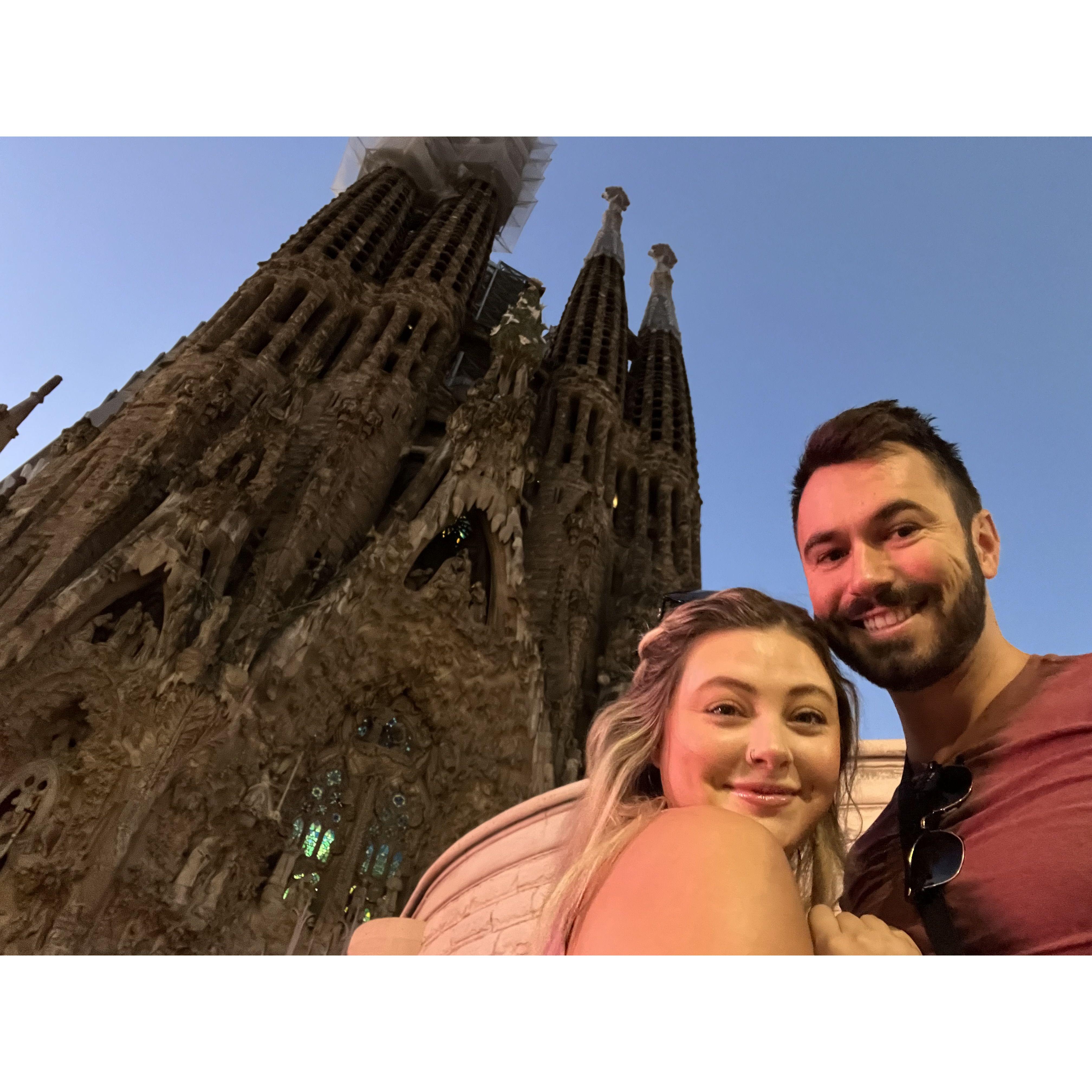 The La Sagrada Familia in Barcelona