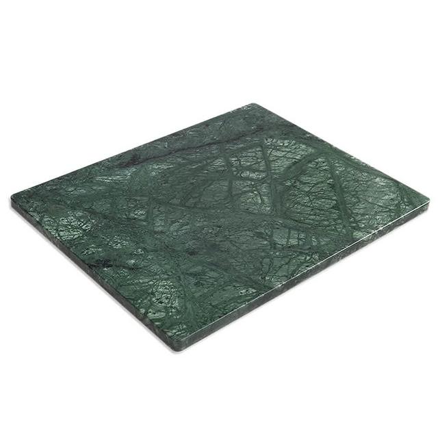 Diflart Natural Green Marble Pastry Cheese and Cutting Serving Baking Board Large 16x20 Inch for Gift