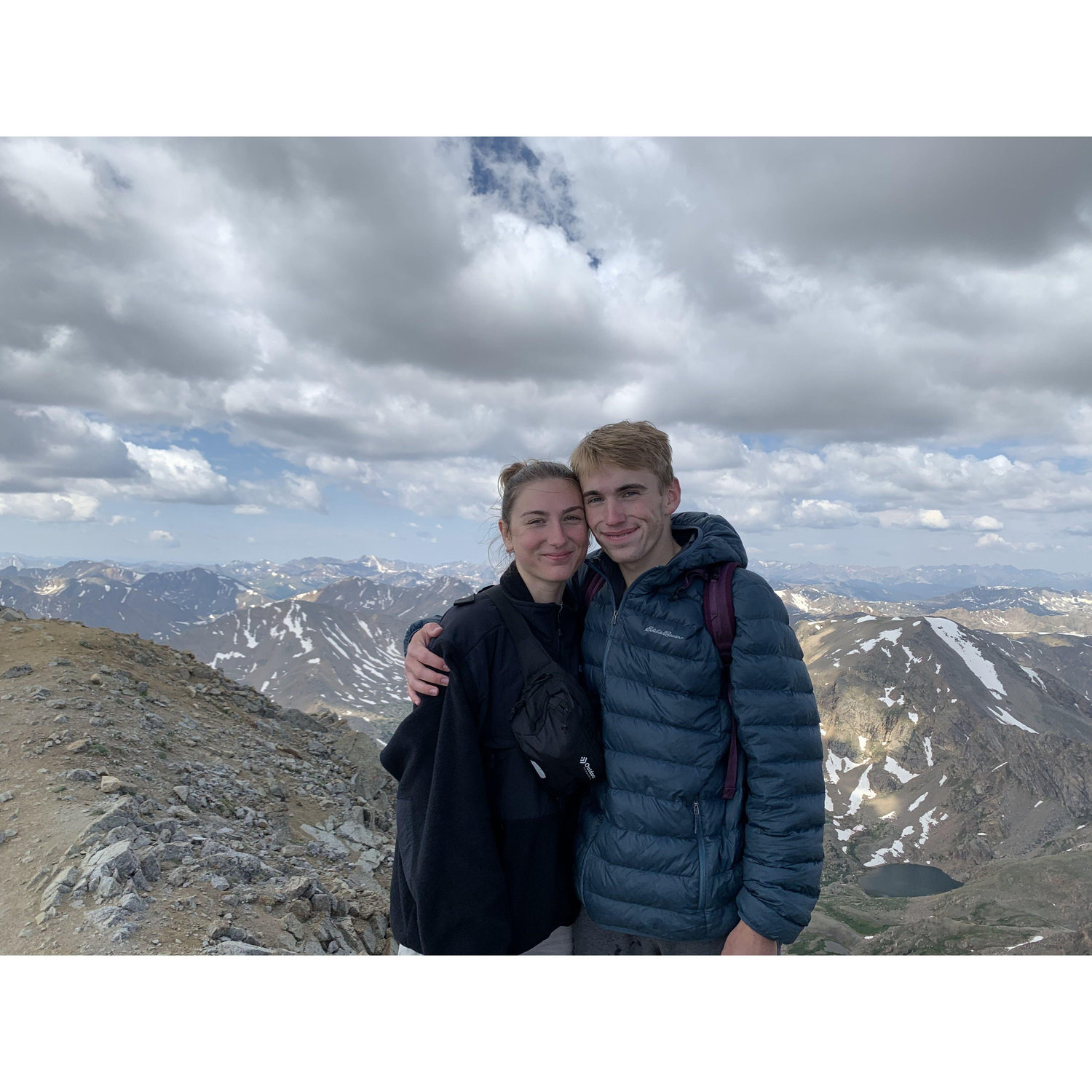 Climbing Mount Massive in Colorado.