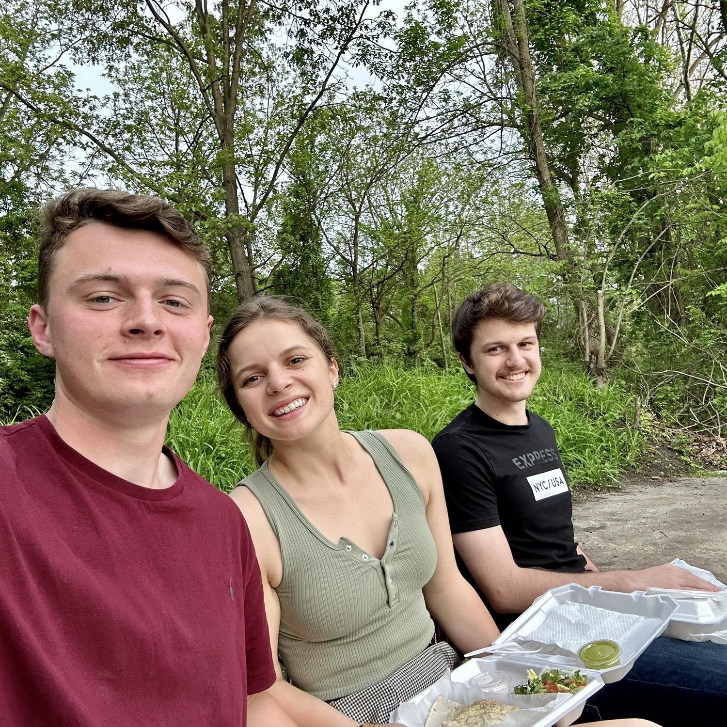 Visiting Josh in Allentown. Was this the first time you two met? He treated us to burritos.