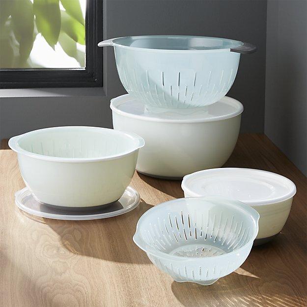 9-Piece OXO ® Nesting Bowls and Colanders and Lids Set