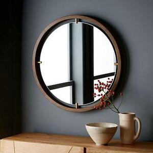 Floating Suspension Round Mirror