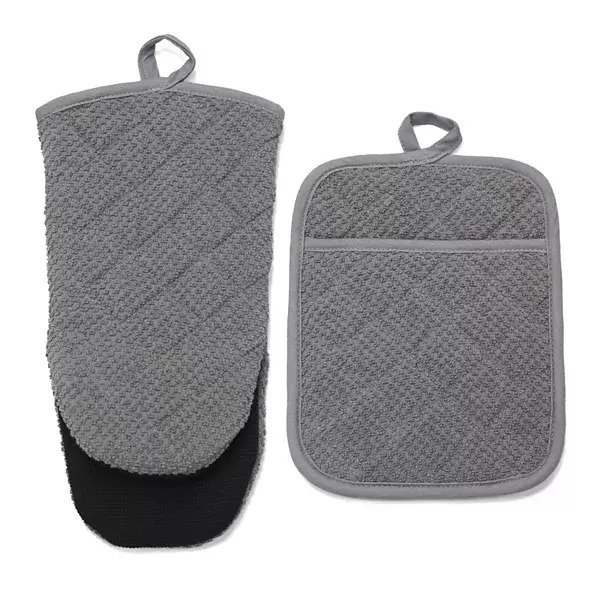 Food Network™ Terry Neoprene Oven Mitt & Pot Holder Set