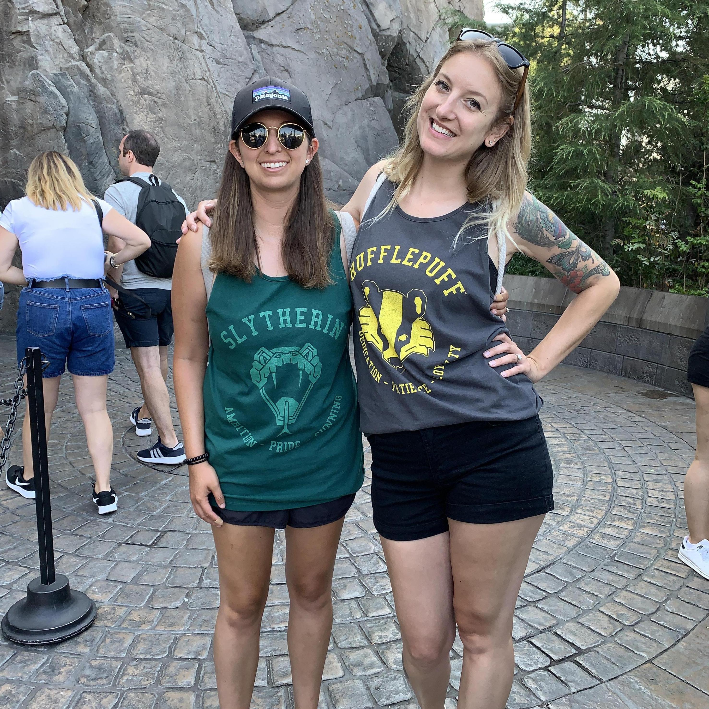 A Hufflepuff and a Slytherin walk into a tiki bar...start dating, and then get married! 
*true story
