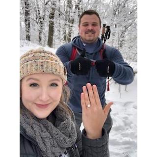 Our selfie from the day we got engaged.