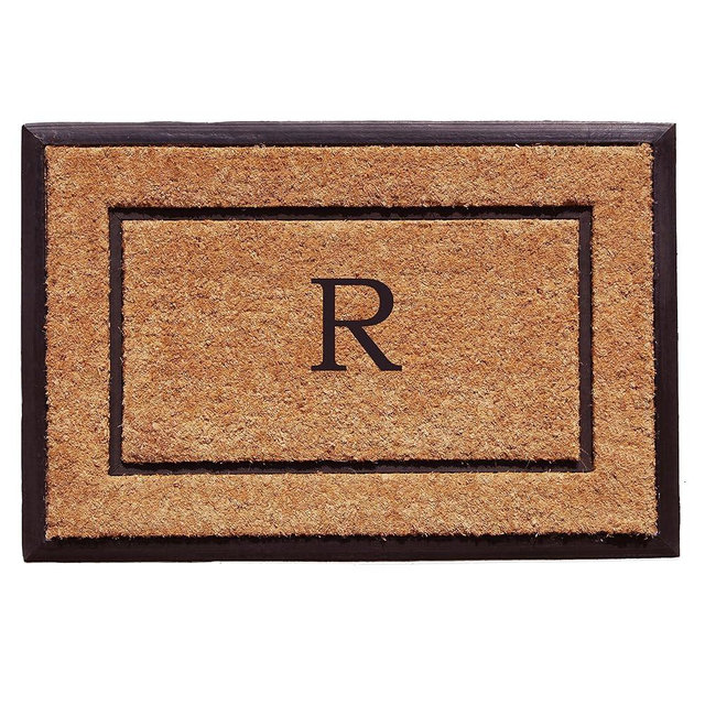 101632436R The General Monogram Doormat, Letter R