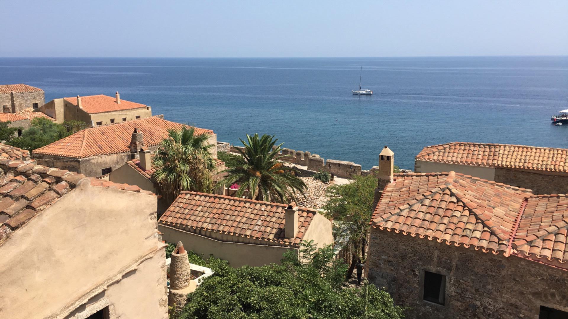 Monemvasia- a town on a small island that was once a fortress