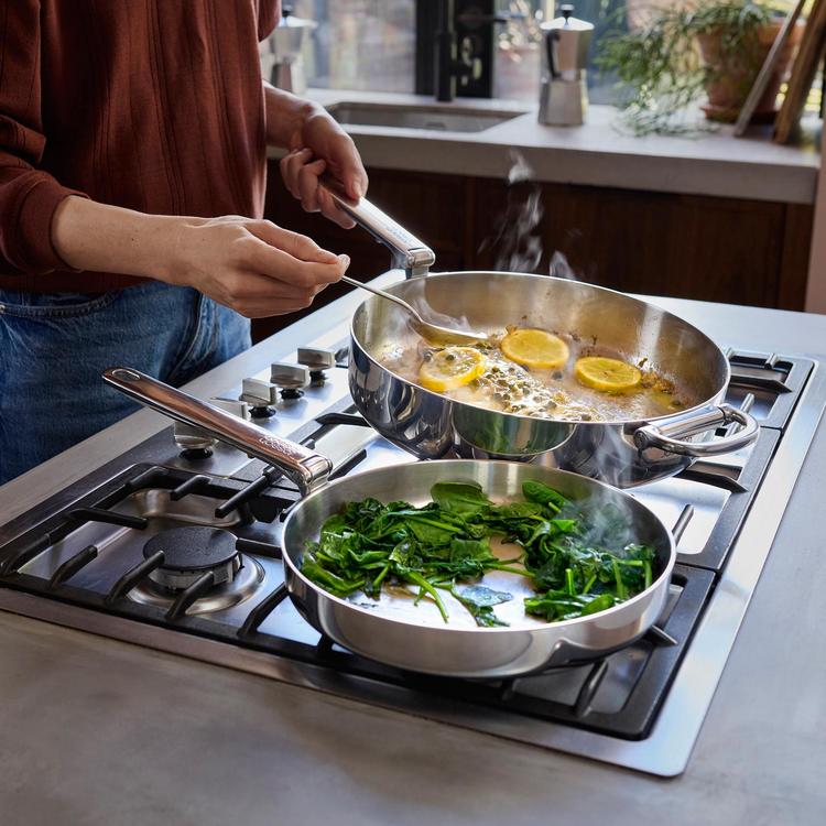 Joseph Joseph, Space Steel 8-Piece Cookware Set with Folding