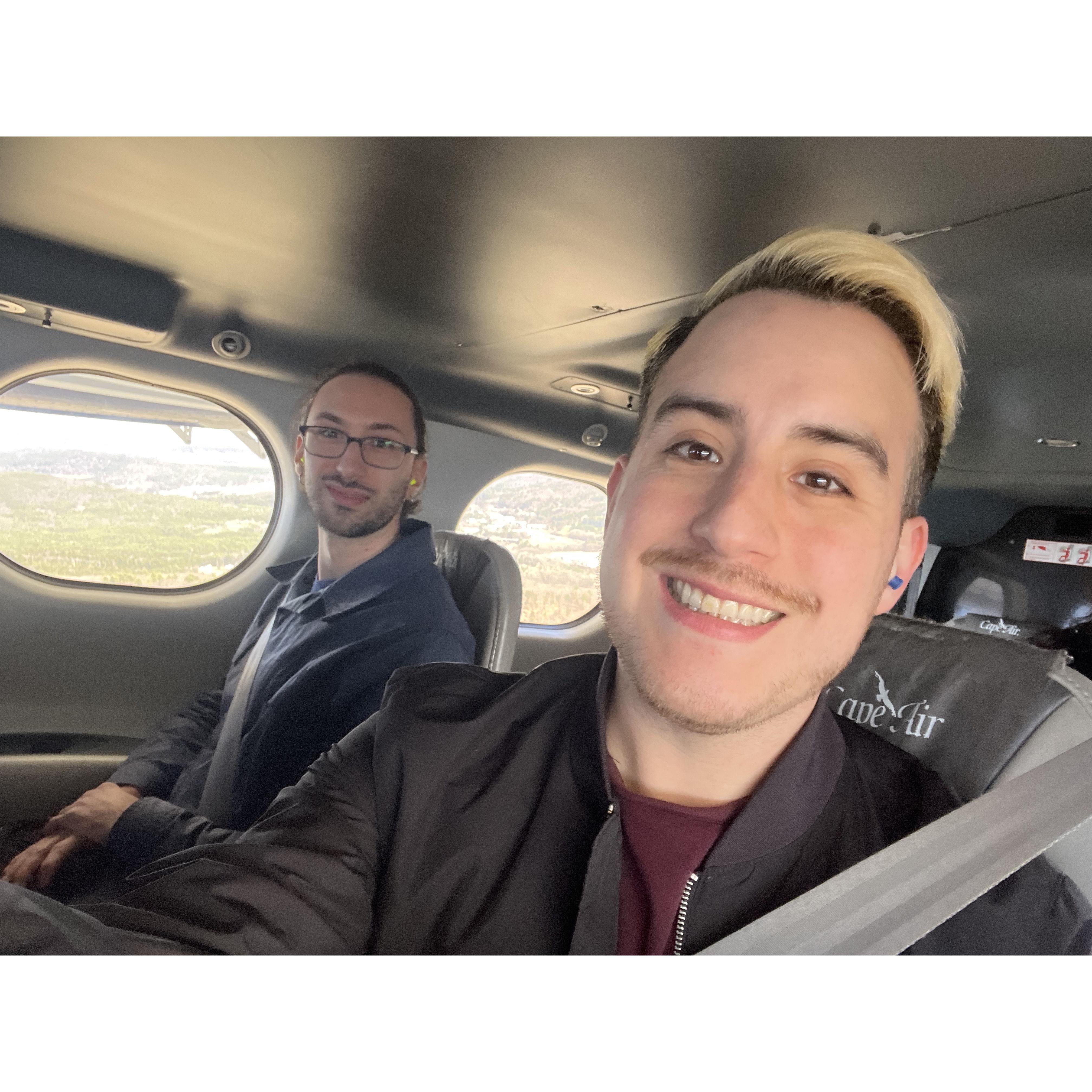 Flying to Lebanon, New Hampshire on Cape Air.